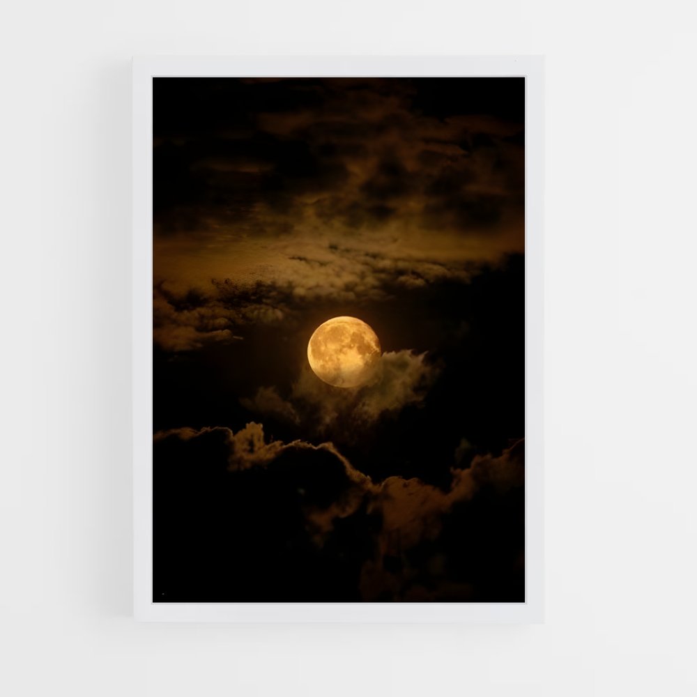 Poster somptueux de la lune des moissons – affiche Système solaire (vue 3)